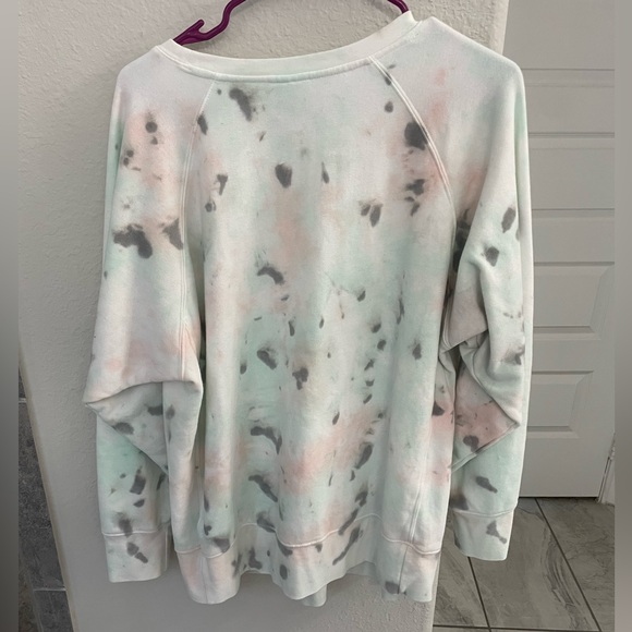 Maternity Sweatshirt - blue tie dye pattern - size L - Picture 3 of 3